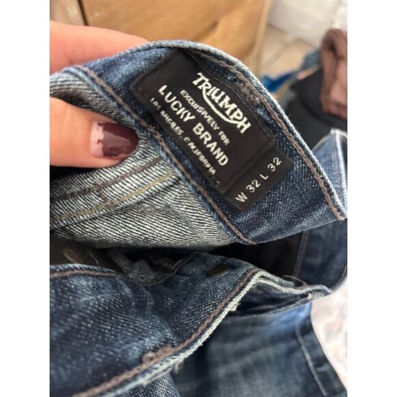 Lucky Brand 121 Heritage Slim Jeans Dark Wash 100% Cotton 32x32 - Picture 6 of 6